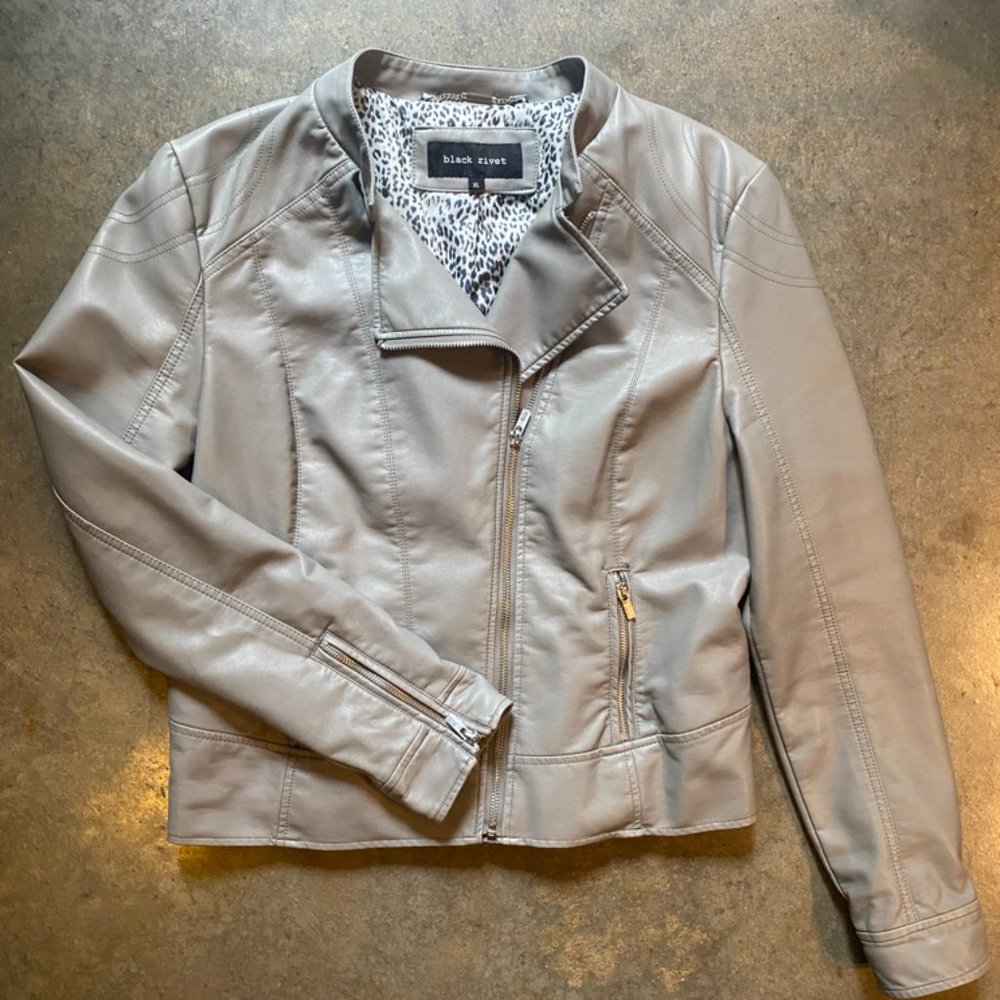 Faux Leather Jacket